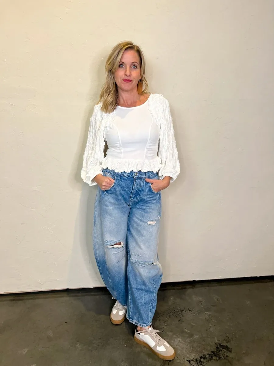 Free People: Oliva Top - Optic White