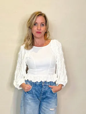 Free People: Oliva Top - Optic White