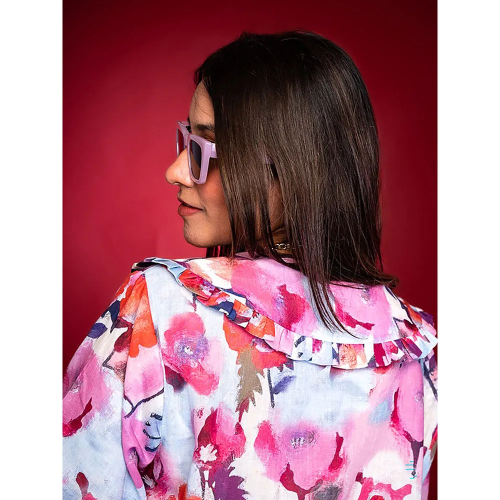 FUGA Bright Side Cropped Shirt Multi-Color
