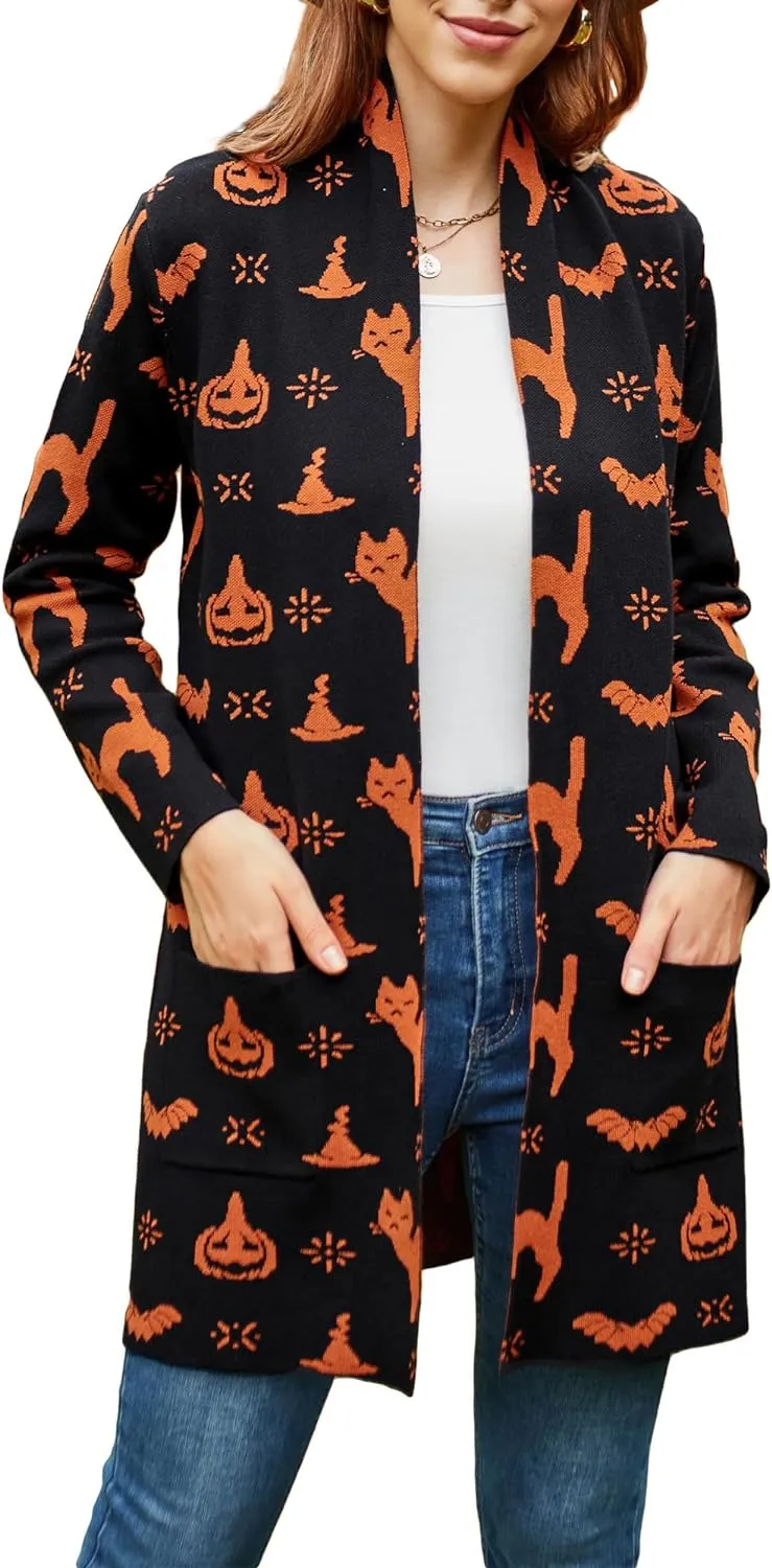 GRACE KARIN Women Lightweight Cardigan Sweaters with Pocket Long Sleeve Shrugs
