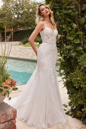 Graceful Entrance | Lace Mermaid Wedding Dress | LaDivine CDS432W