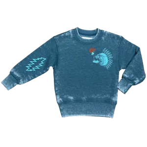 Grateful Dead Skellies Crewneck - River Green