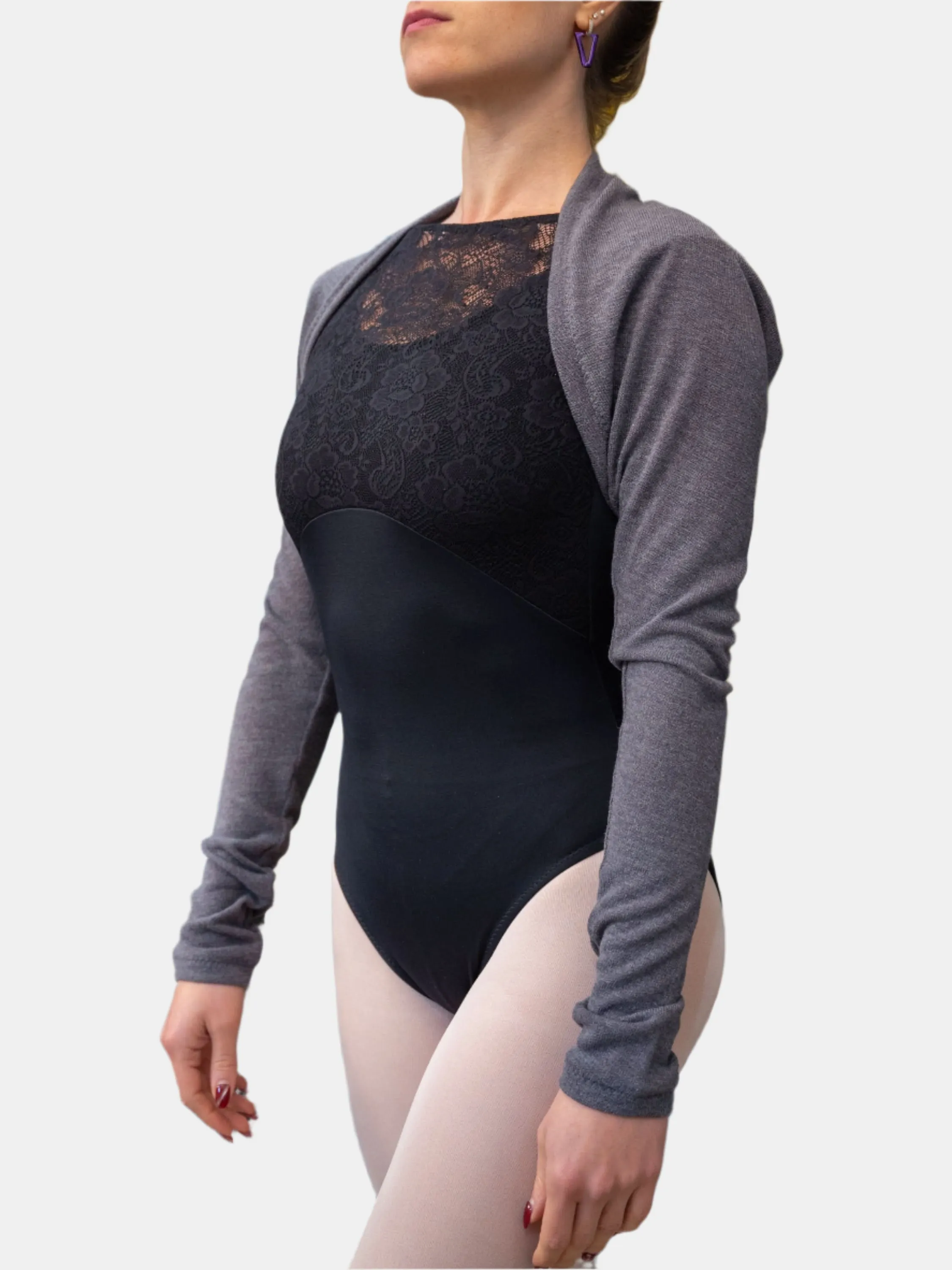 Gray Warm-up Dance Shrug MP922