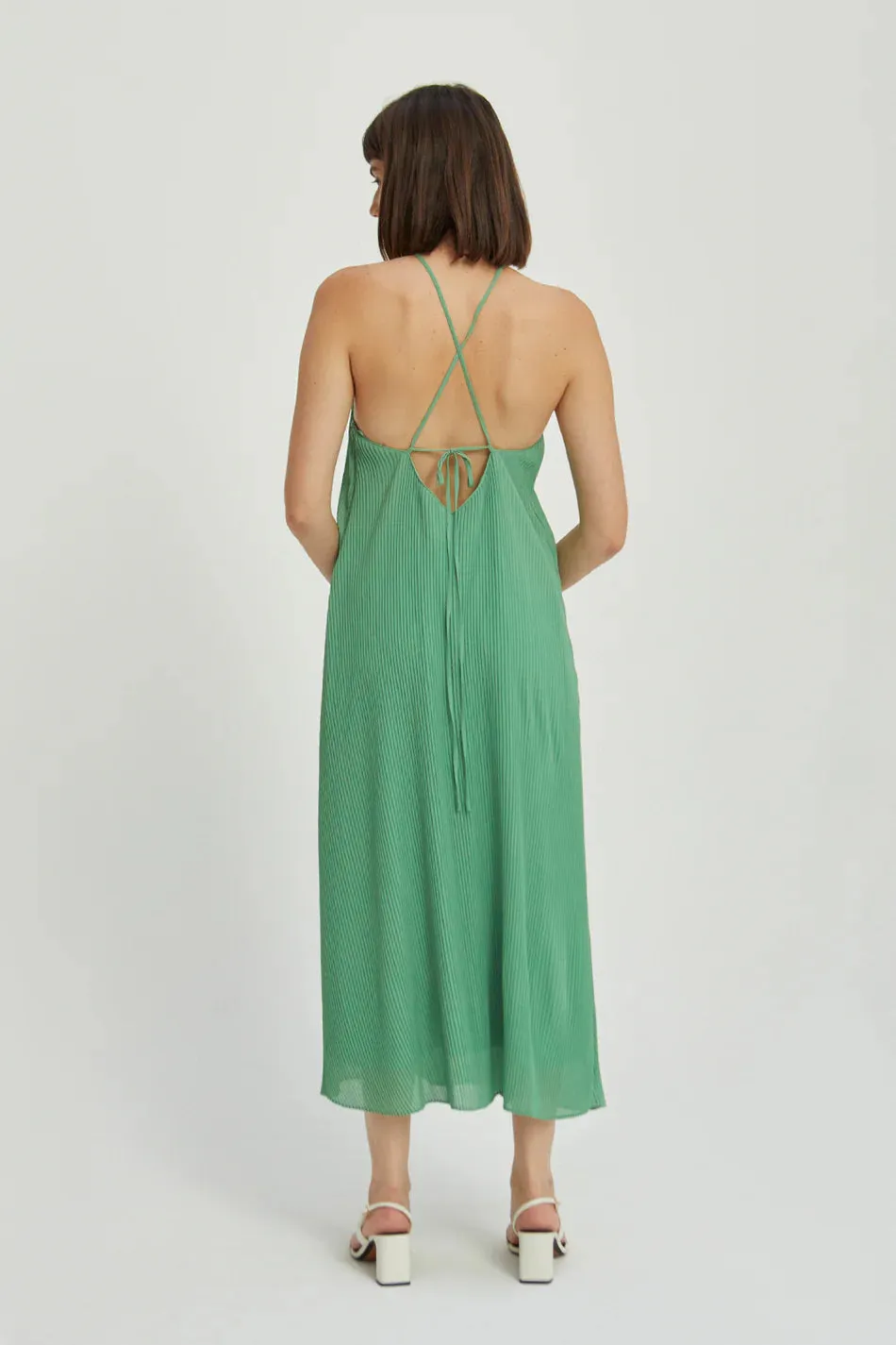 Green Halter Dress