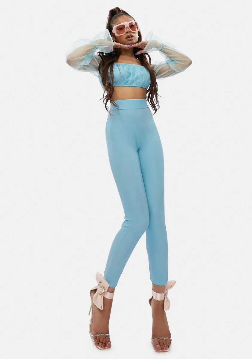 Having A Ball Off The Shoulder Organza Top Set
