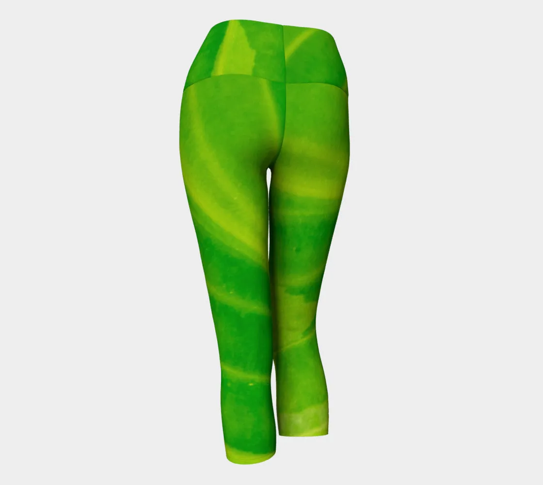Hosta Green Yoga Capris
