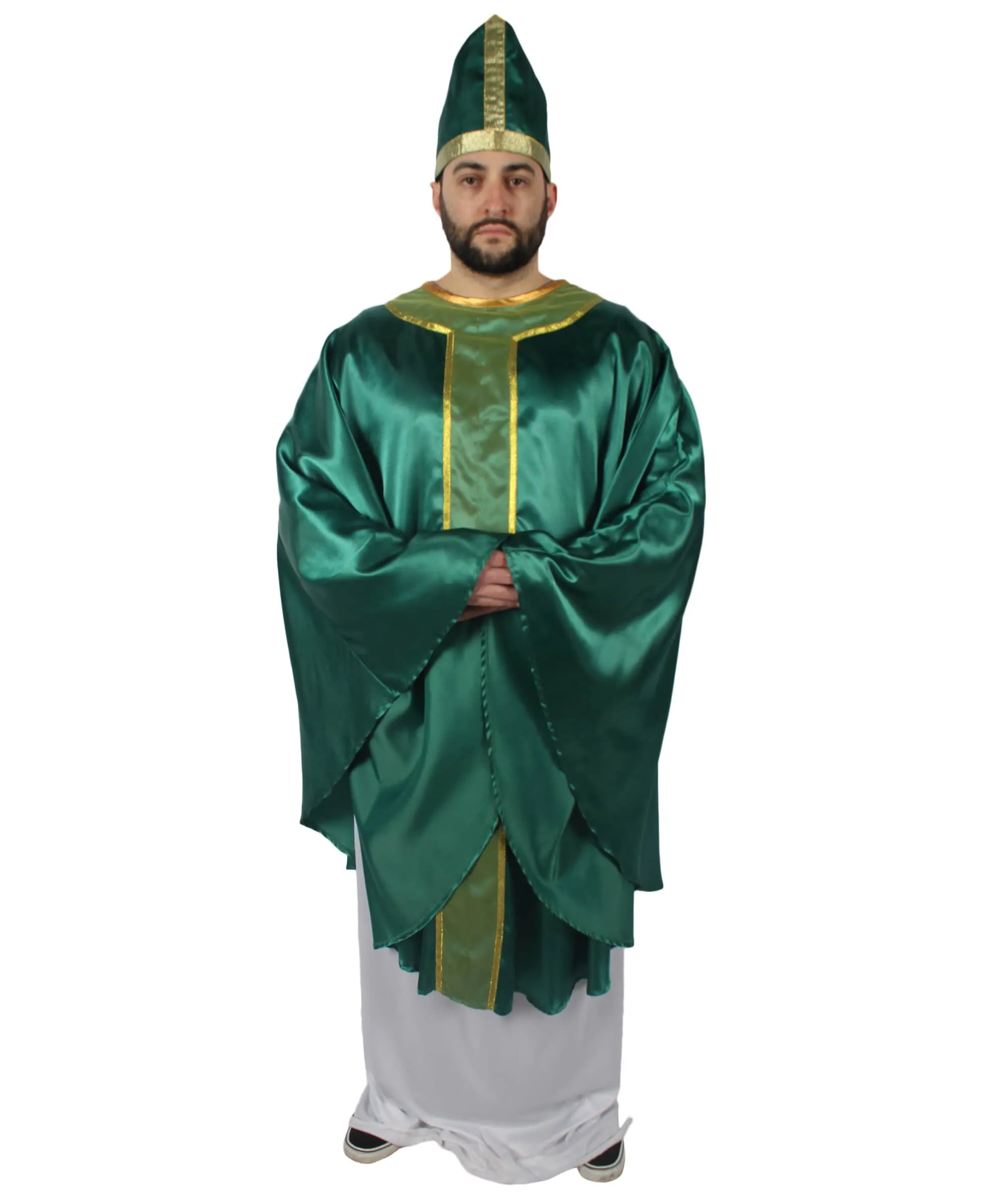 HPO Adults Men's St Patrick's Day Celebration Costume and Green Hat