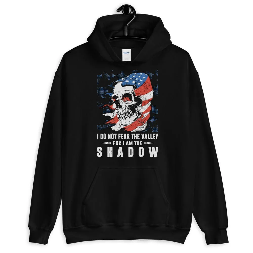 I Do Not Fear The Valley - Skull Hoodie - up to 5XL