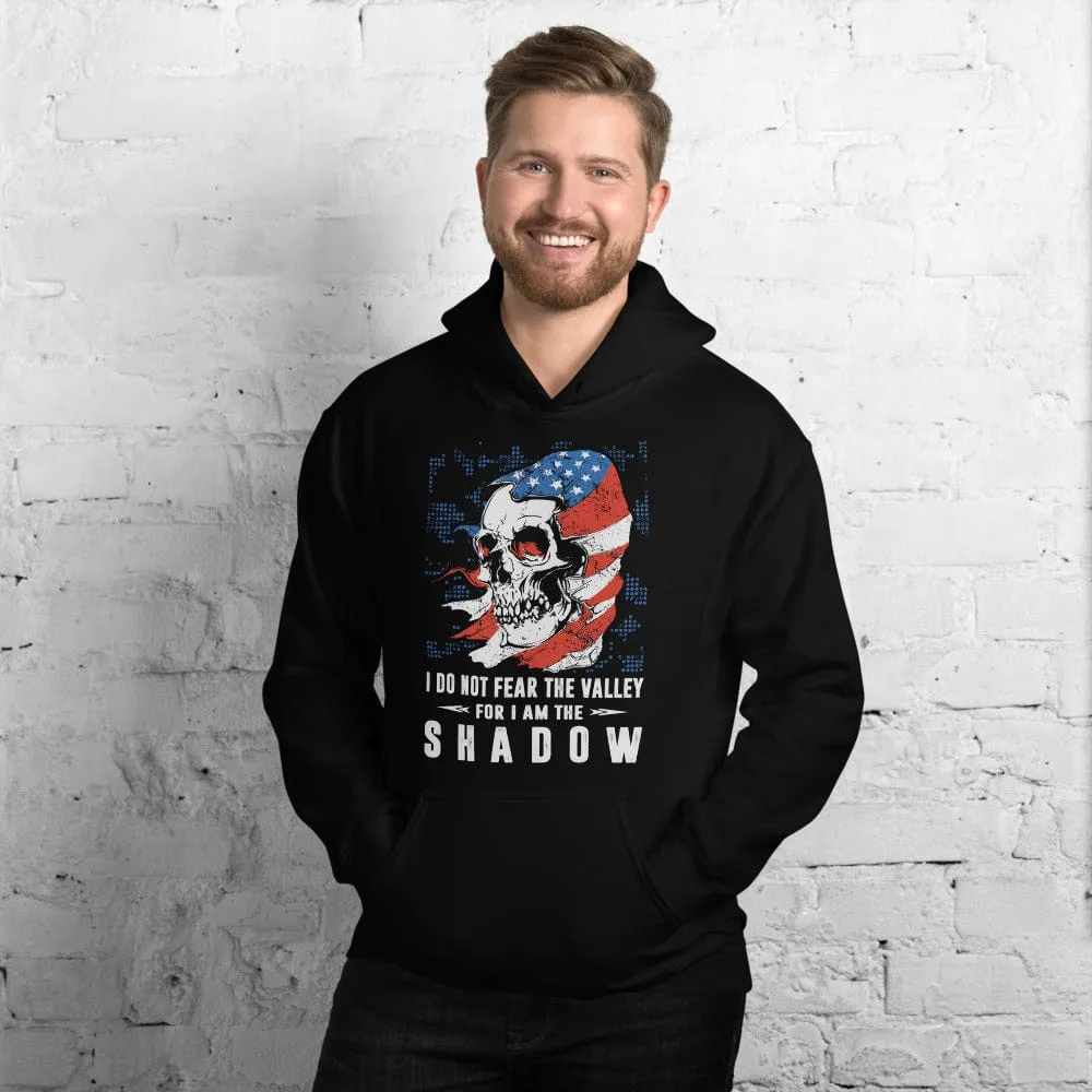 I Do Not Fear The Valley - Skull Hoodie - up to 5XL
