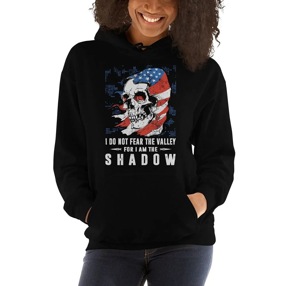 I Do Not Fear The Valley - Skull Hoodie - up to 5XL