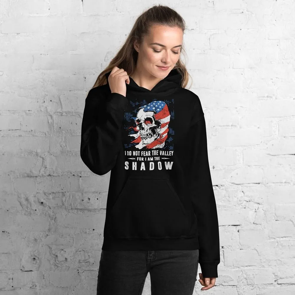 I Do Not Fear The Valley - Skull Hoodie - up to 5XL