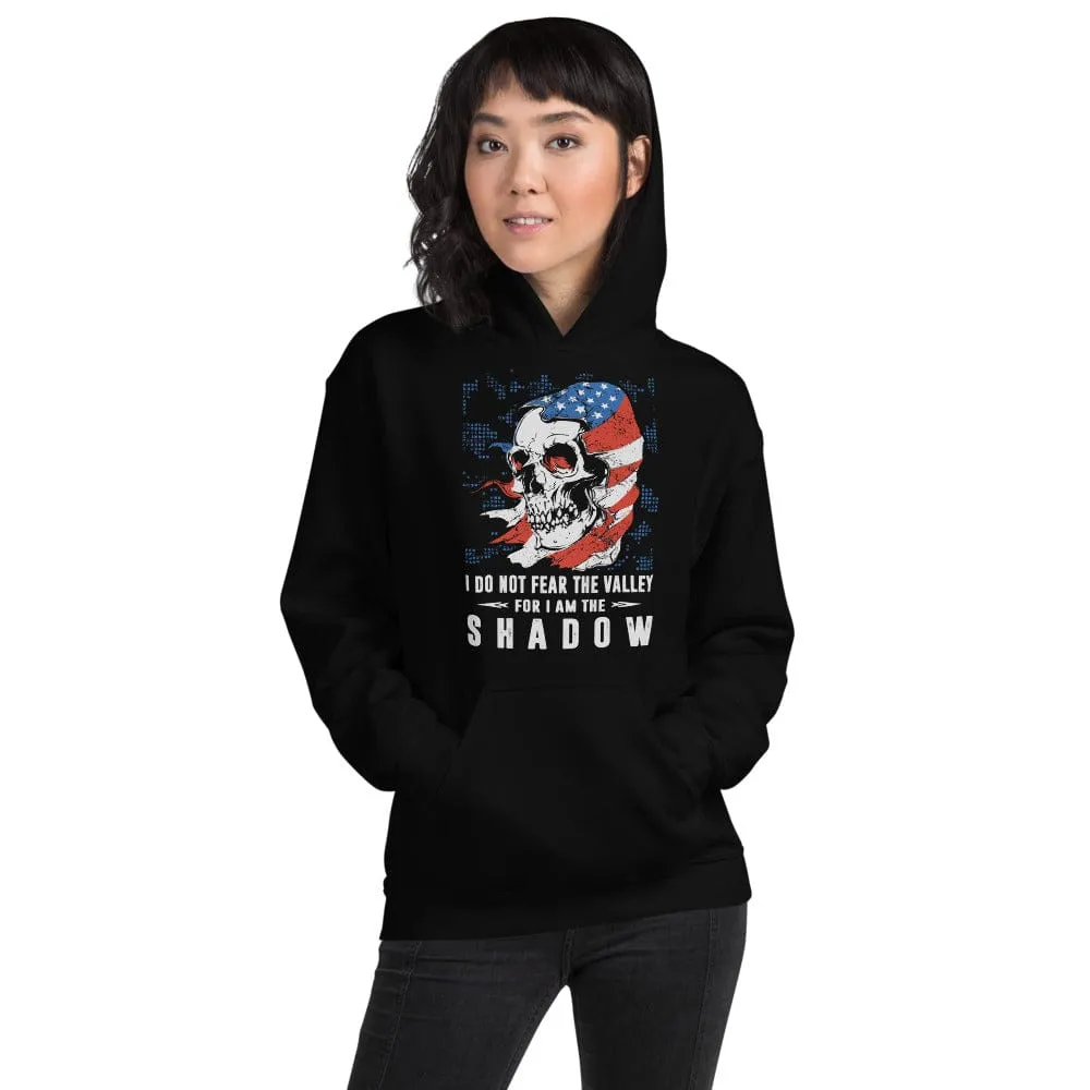 I Do Not Fear The Valley - Skull Hoodie - up to 5XL