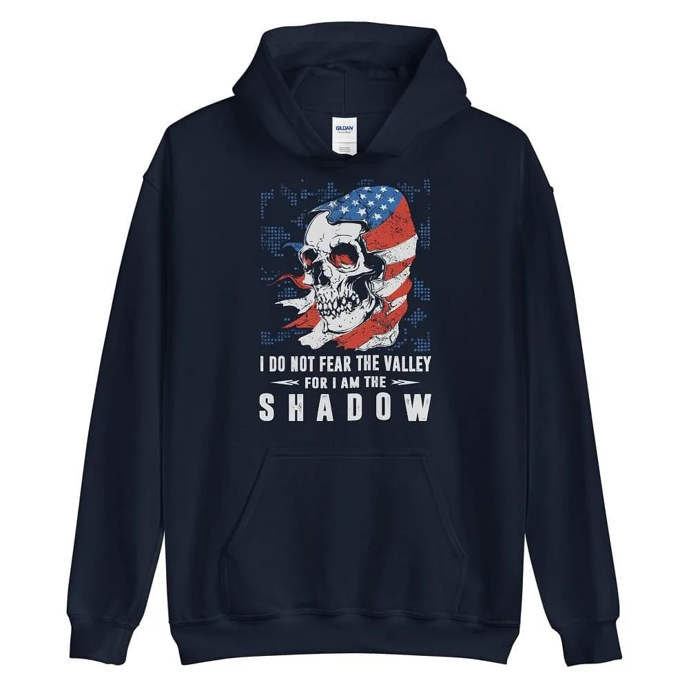 I Do Not Fear The Valley - Skull Hoodie - up to 5XL
