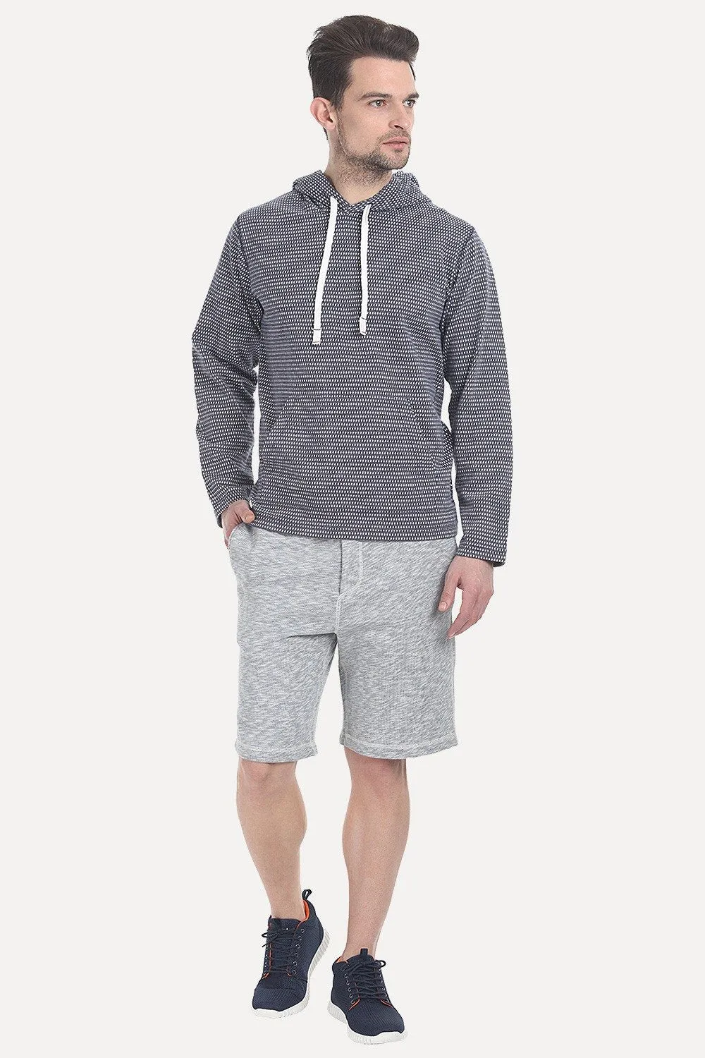 Jacquard Soft Cotton Hoodie