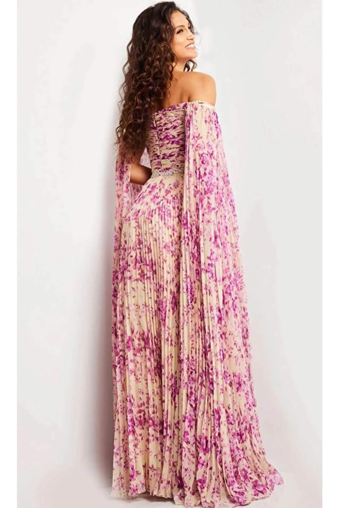 Jovani 22941 - Asymmetric Beaded Sheath Dress