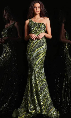 Jovani 24031 - Mermaid Prom Dress with Sequin Motif