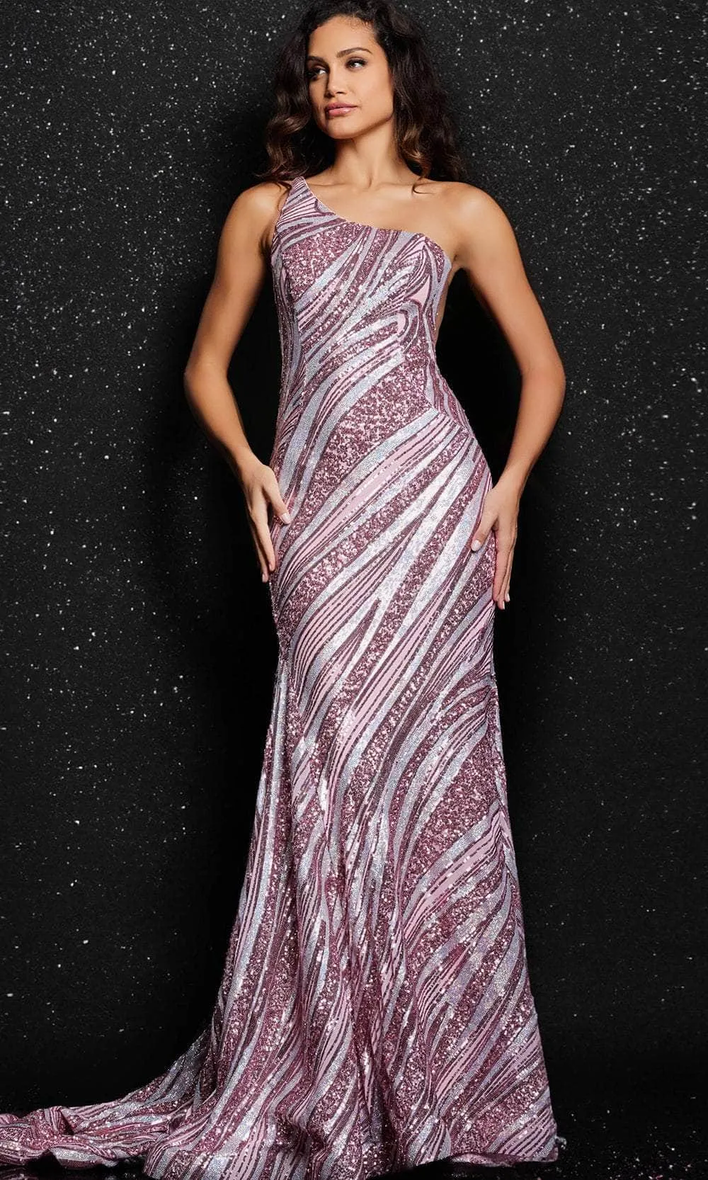 Jovani 24031 - Mermaid Prom Dress with Sequin Motif
