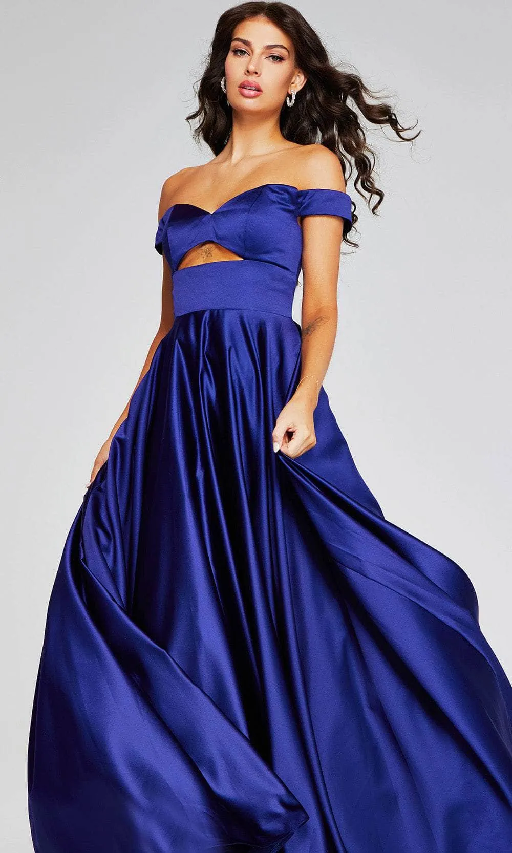 Jovani 40787 - Sweetheart Off-Shoulder Prom Gown