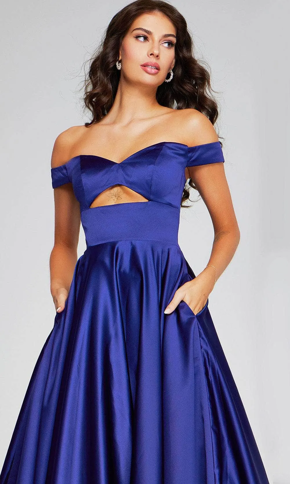 Jovani 40787 - Sweetheart Off-Shoulder Prom Gown