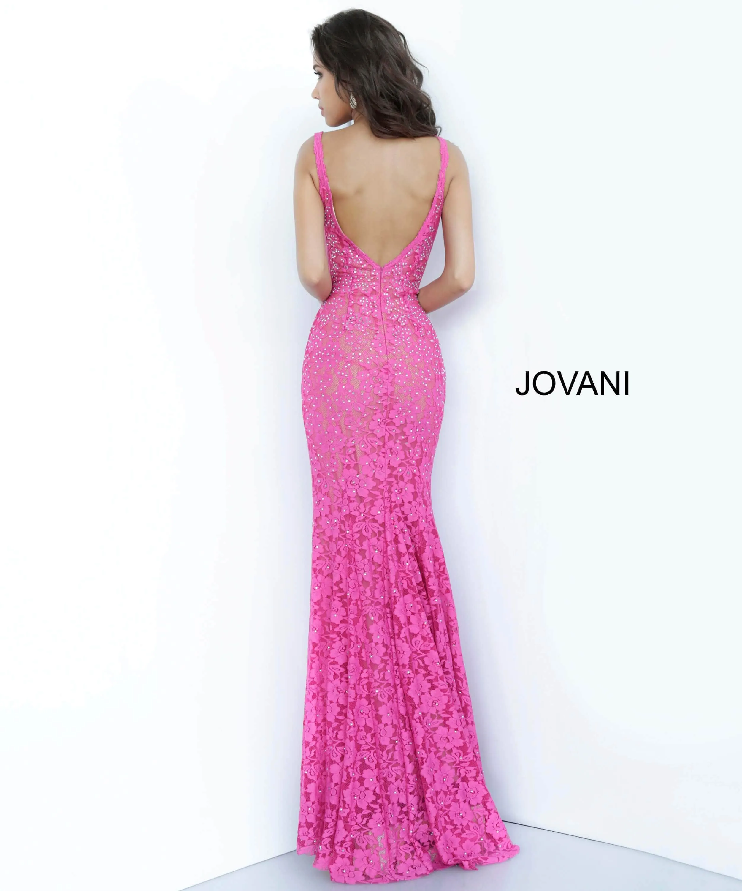 Jovani 48994 Sleeveless Lace Prom Dress