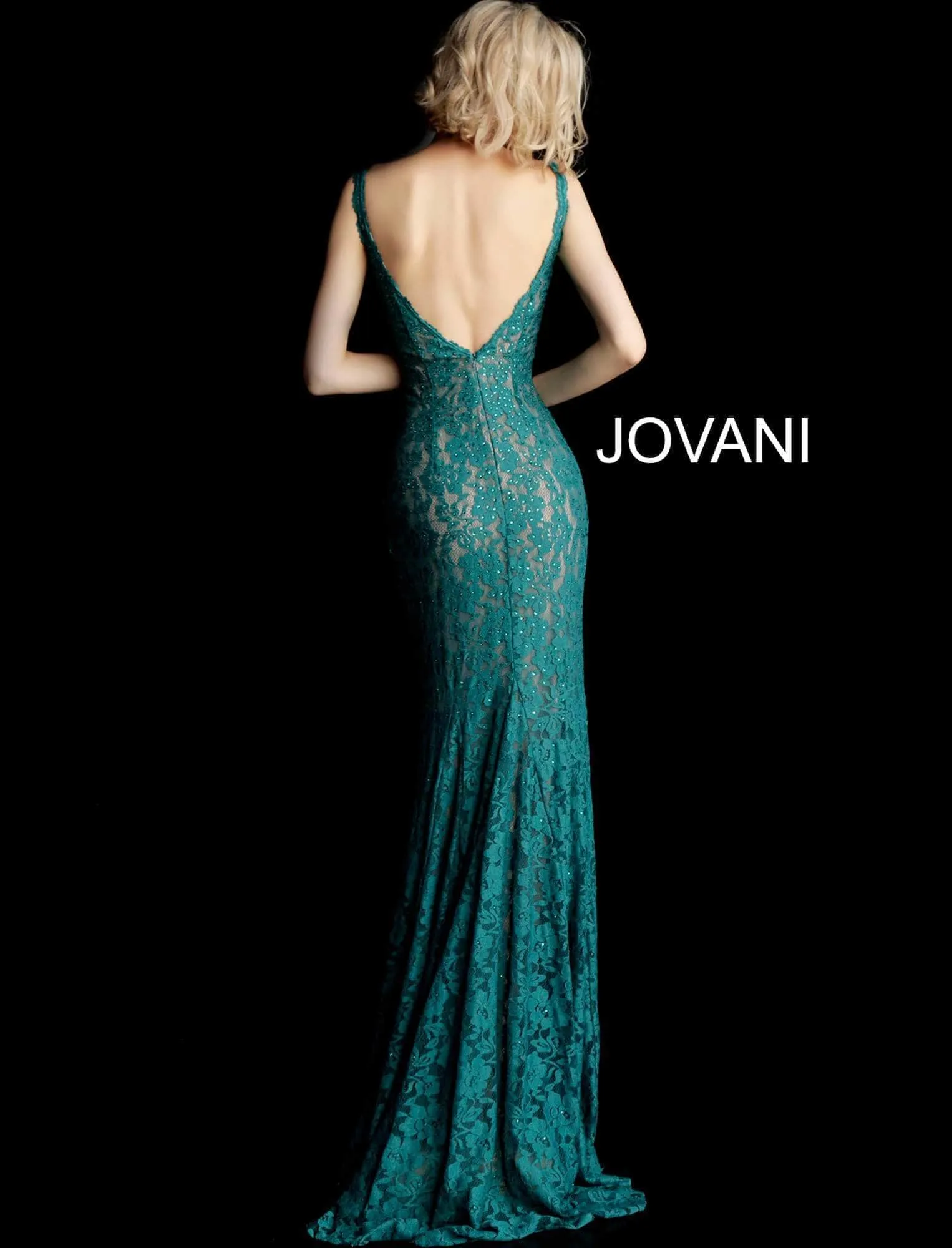 Jovani 48994 Sleeveless Lace Prom Dress