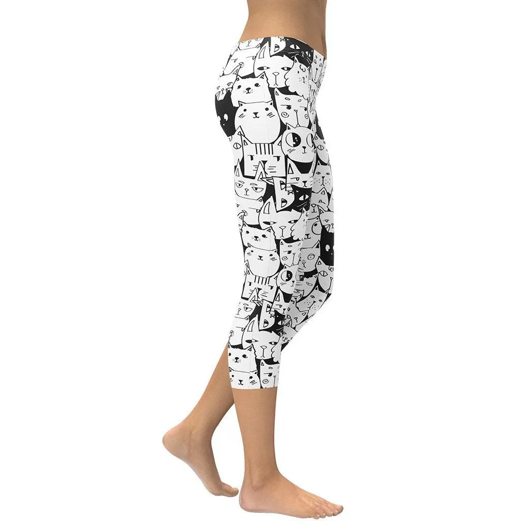 Kitty Pattern Capris