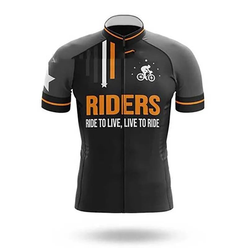 Men's Blue Breathable Cycling Jersey for Summer
