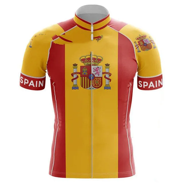 Men's Blue Breathable Cycling Jersey for Summer