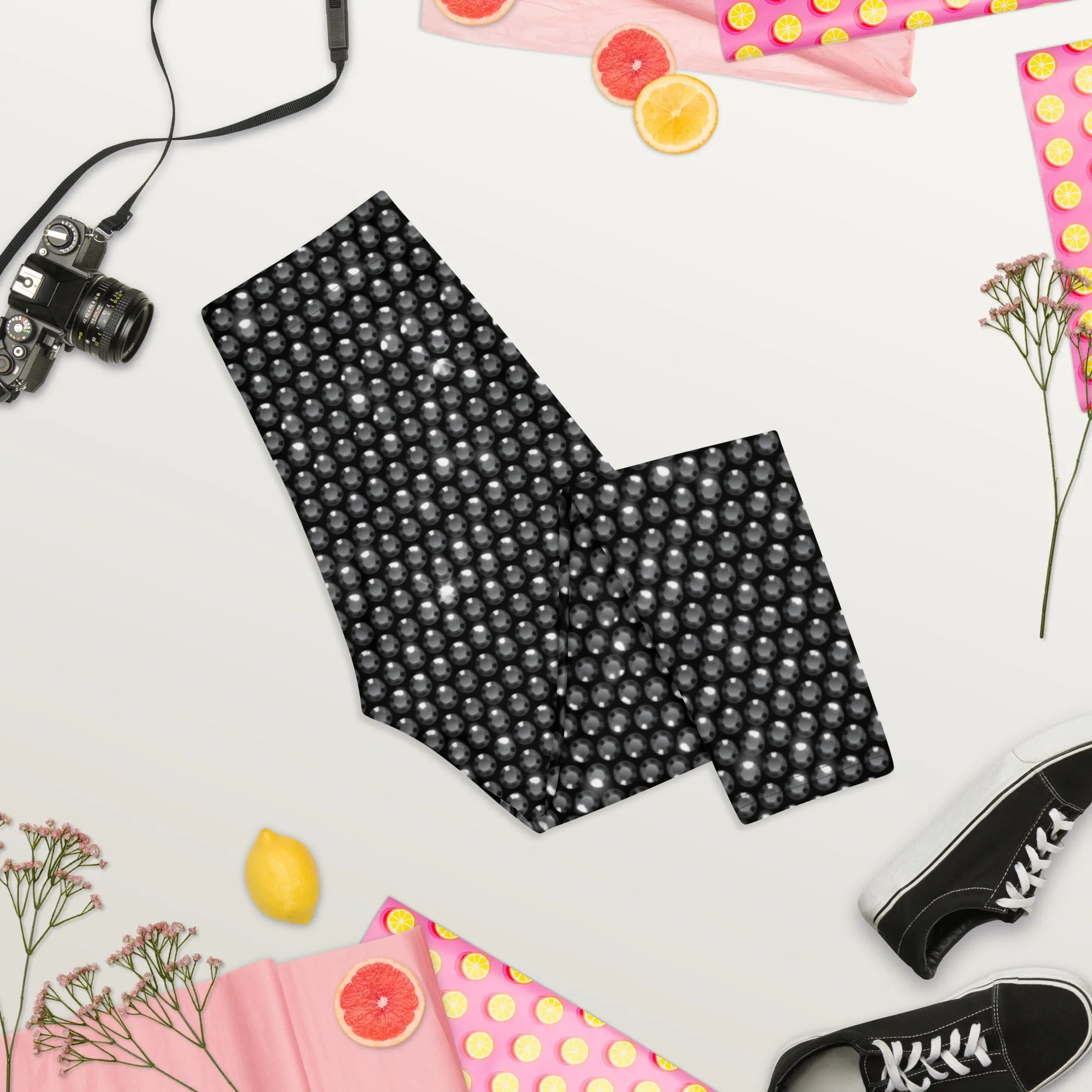 Midnight Bedazzled Print Capris