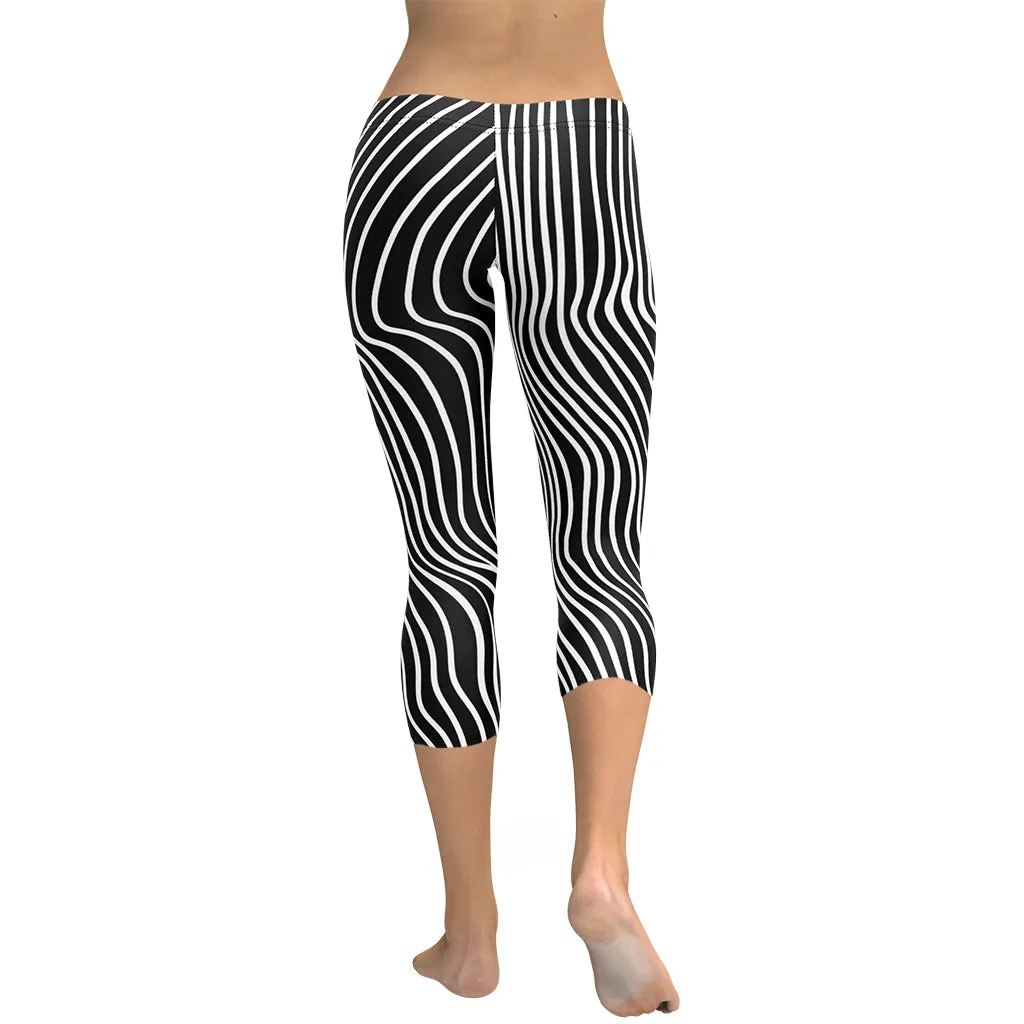Mushroom Lines Capris
