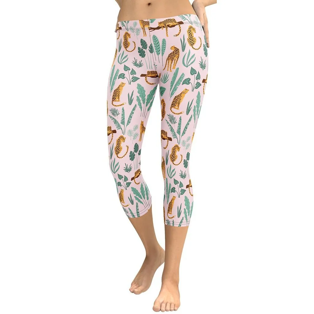 Nature and Leopards Capris