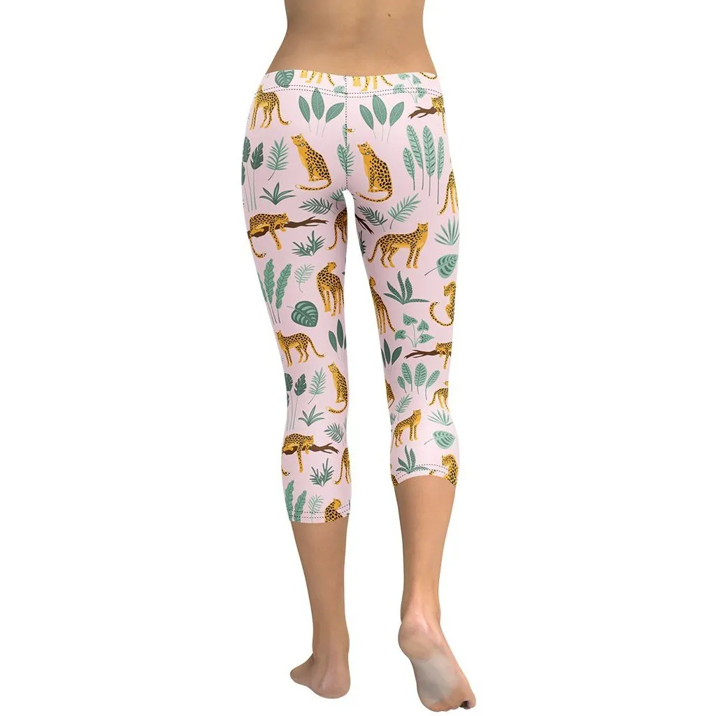 Nature and Leopards Capris