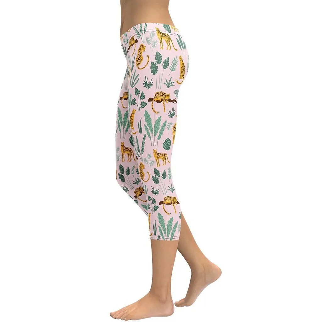 Nature and Leopards Capris