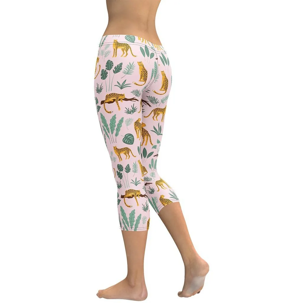 Nature and Leopards Capris