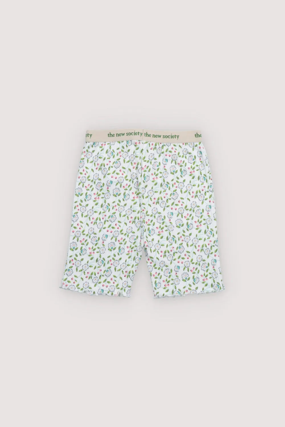Nicolette Biker Short Jasmine Flowers Print