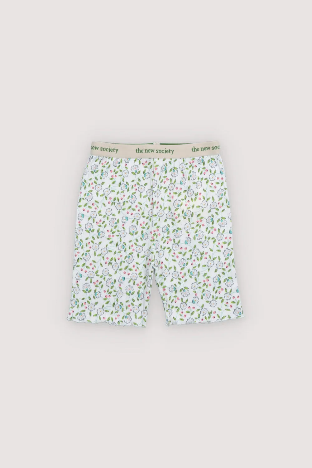 Nicolette Biker Short Jasmine Flowers Print
