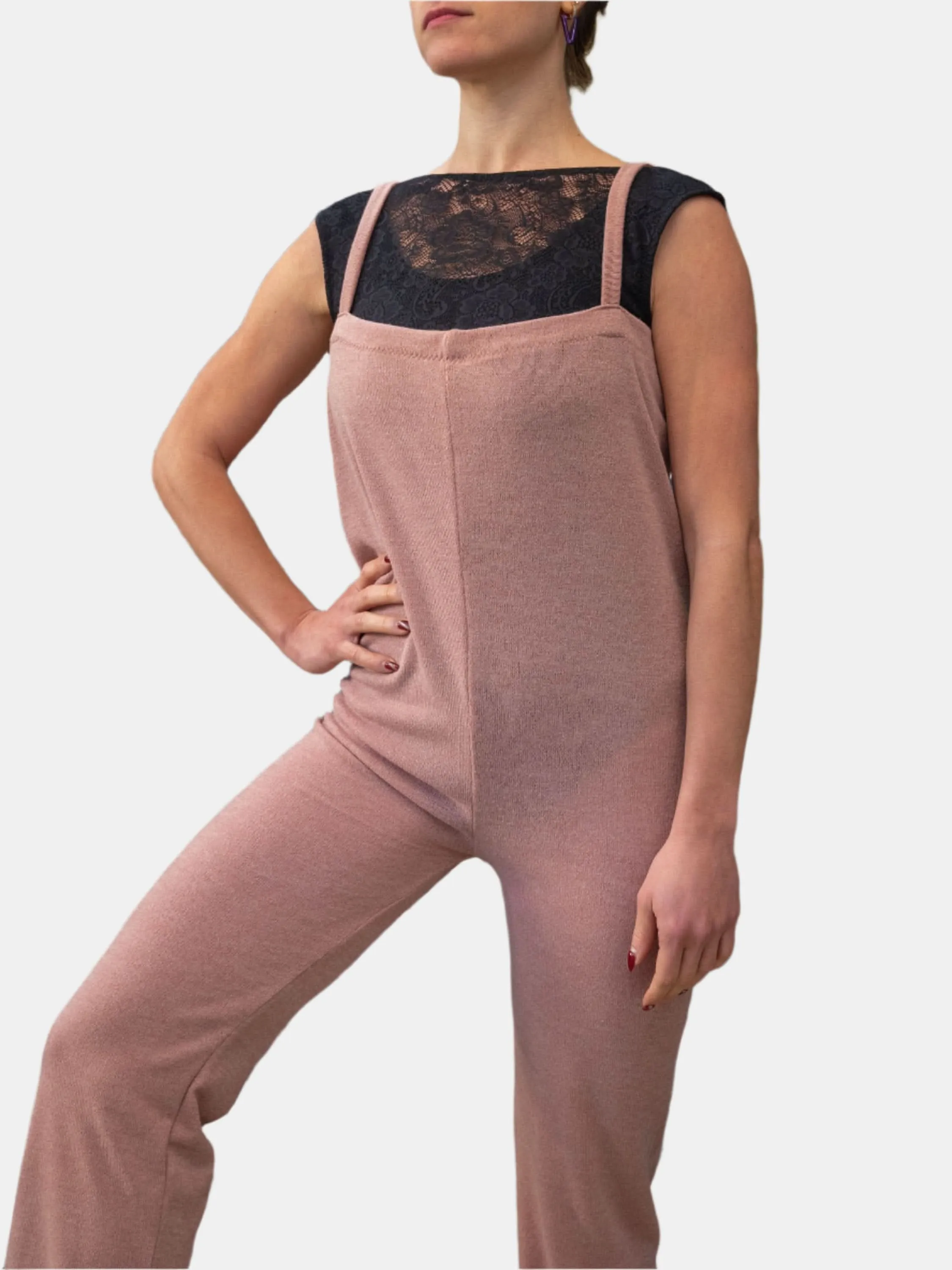 Old Rose Warm-up Dance Overalls MP5055