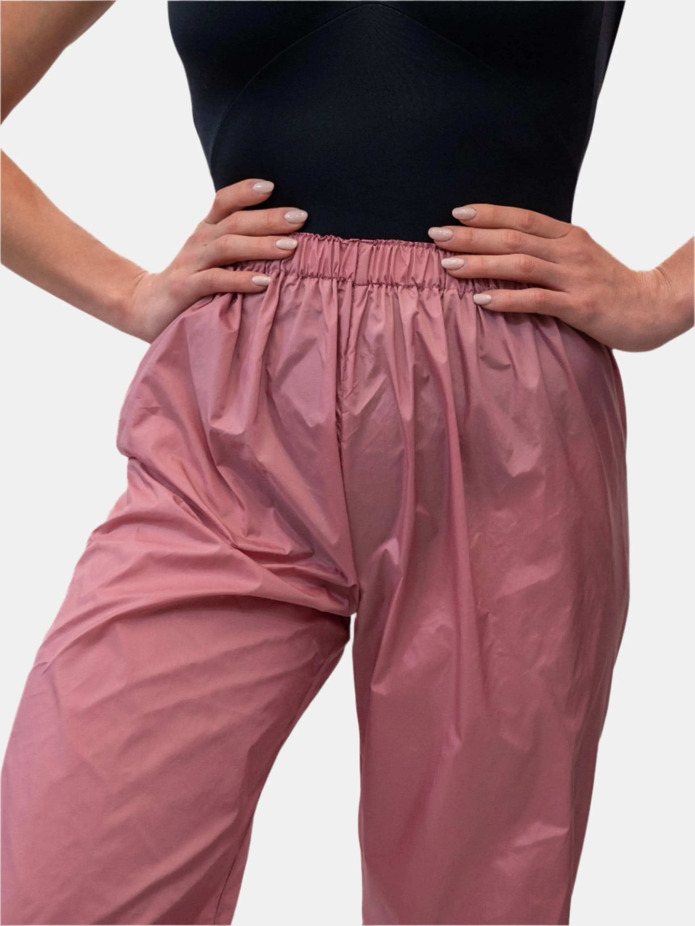 Old Rose Warm-Up Dance Trash Bag Pants MP5003