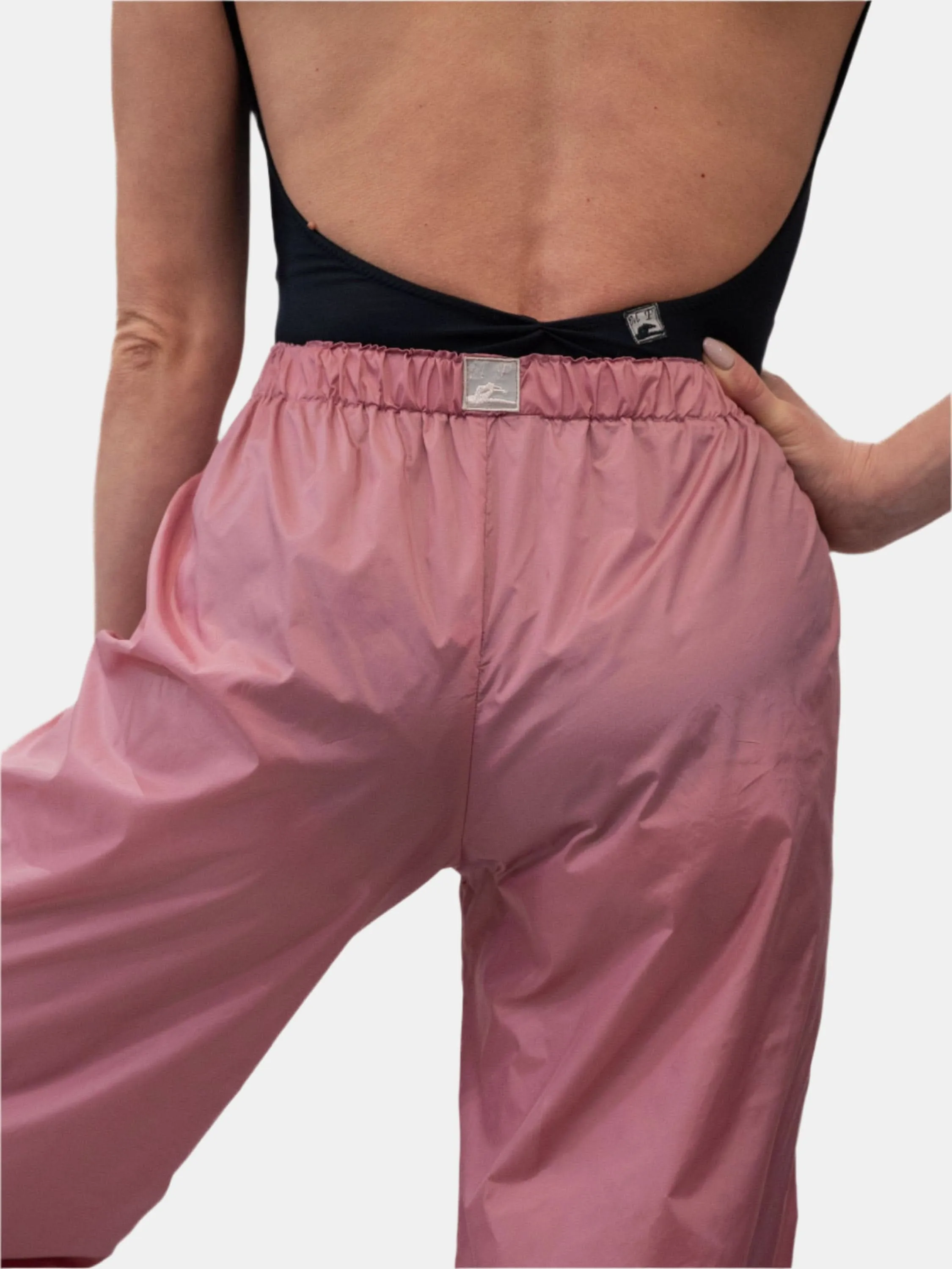 Old Rose Warm-Up Dance Trash Bag Pants MP5003