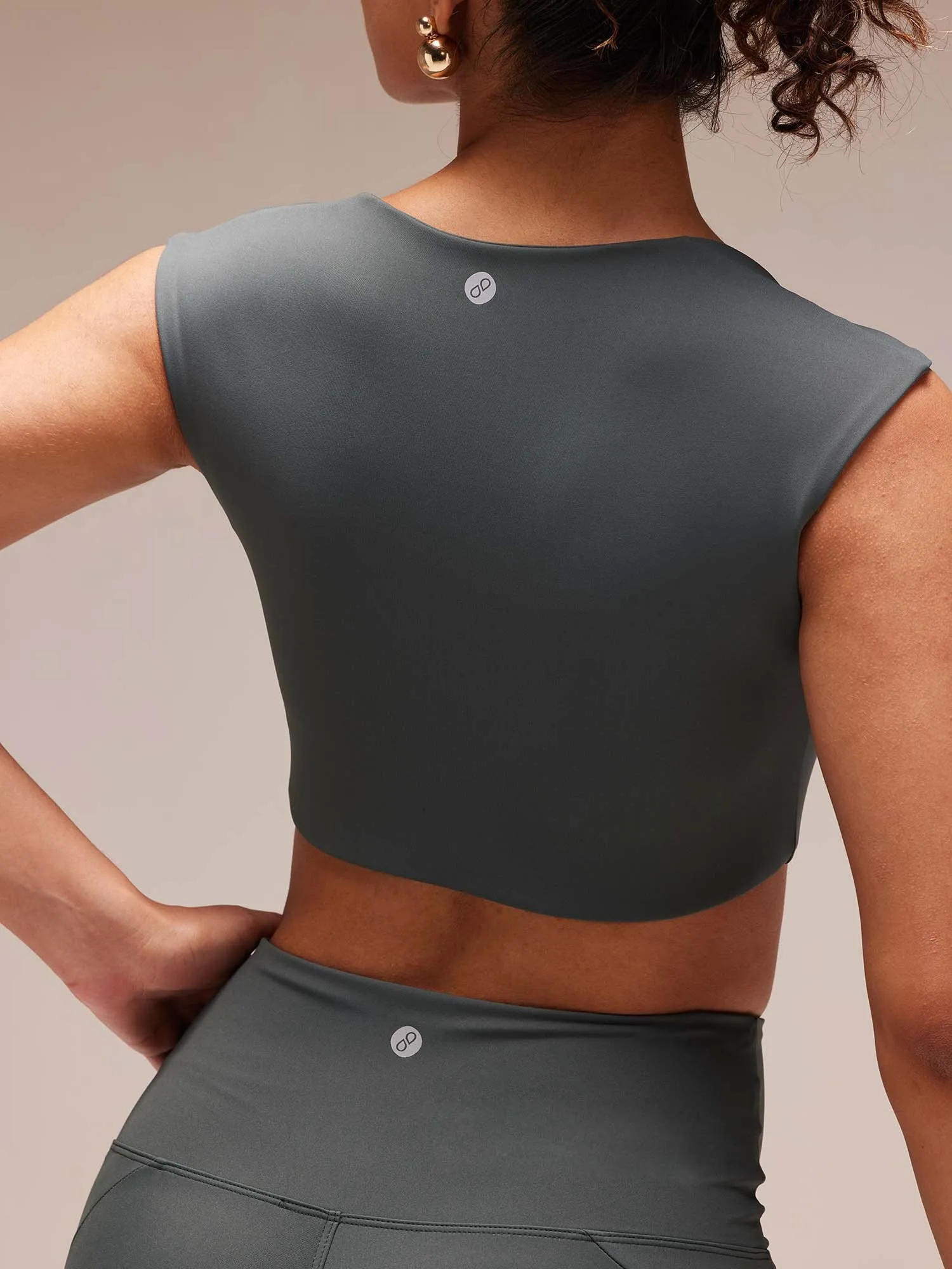 Olive Radiant Sweetheart Neck top