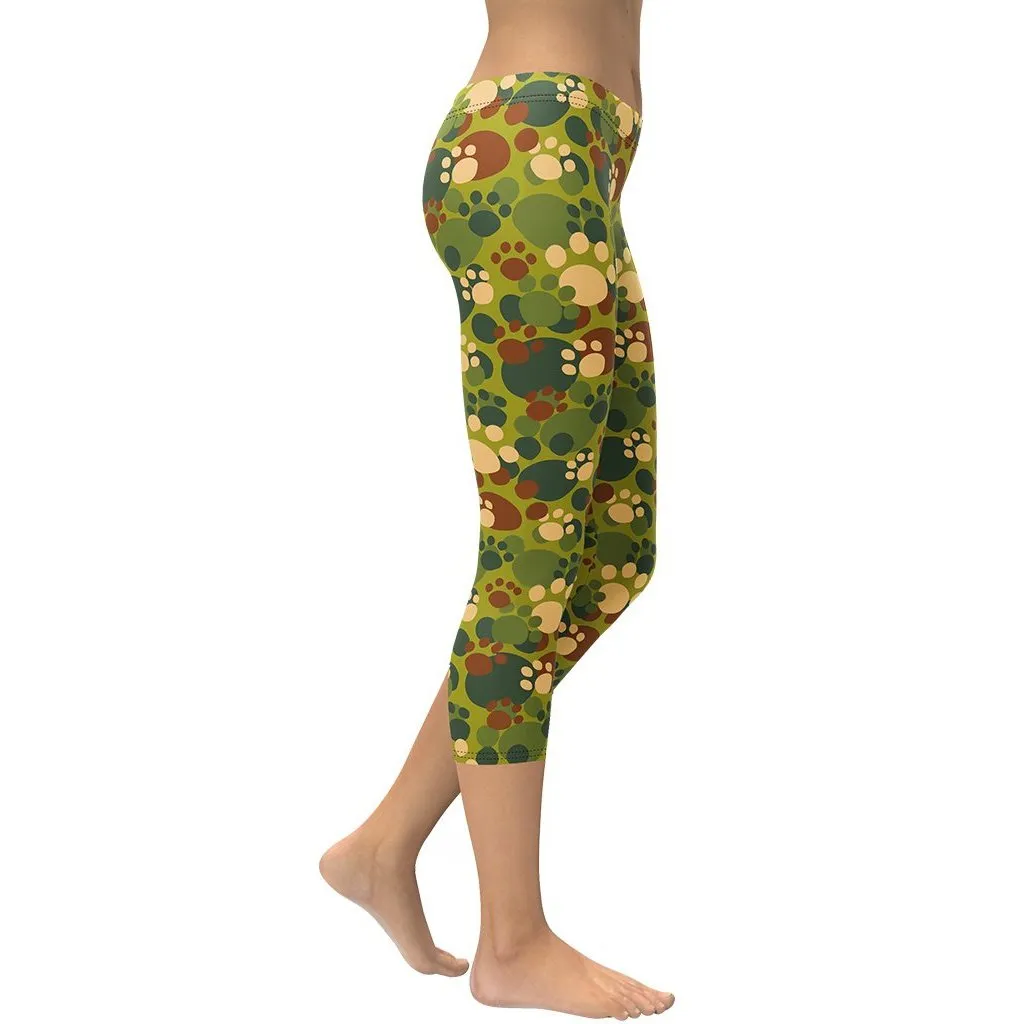 Paw Camo Capris