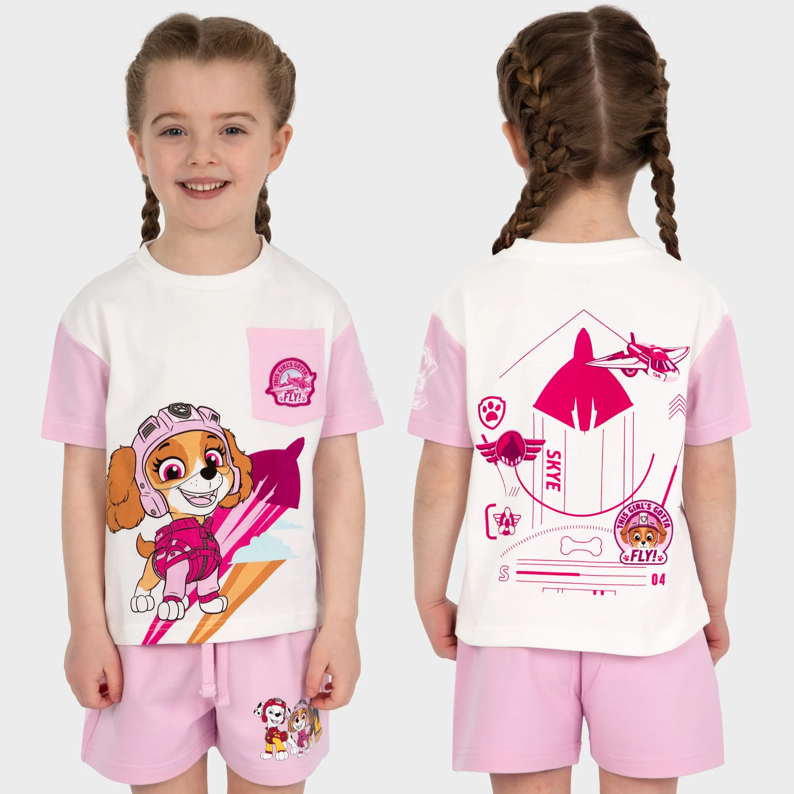 PAW Patrol T-Shirt and Shorts – Skye