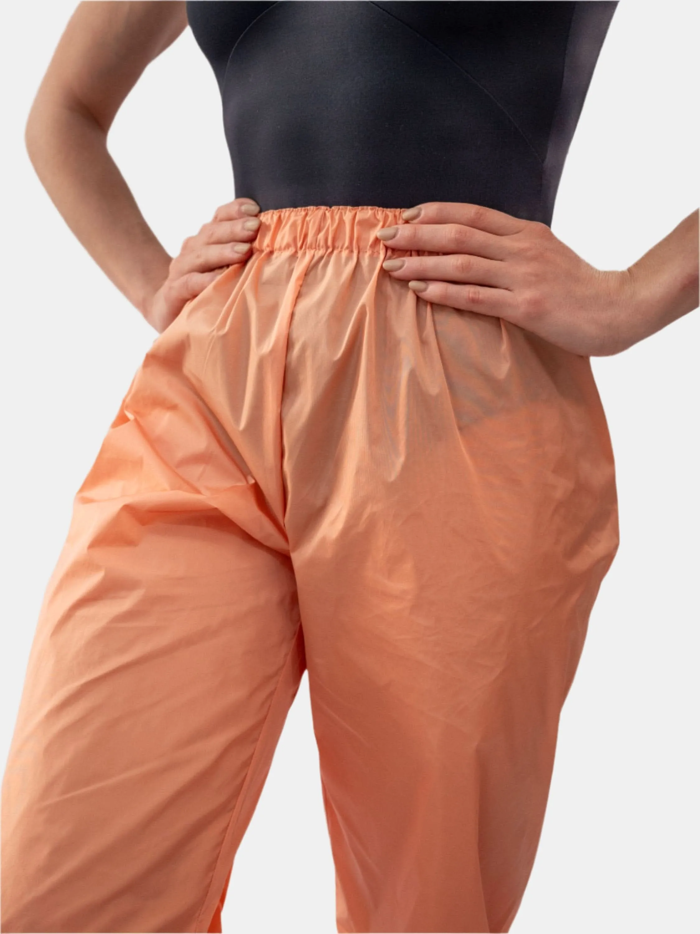 Peach Warm-Up Dance Trash Bag Pants MP5003