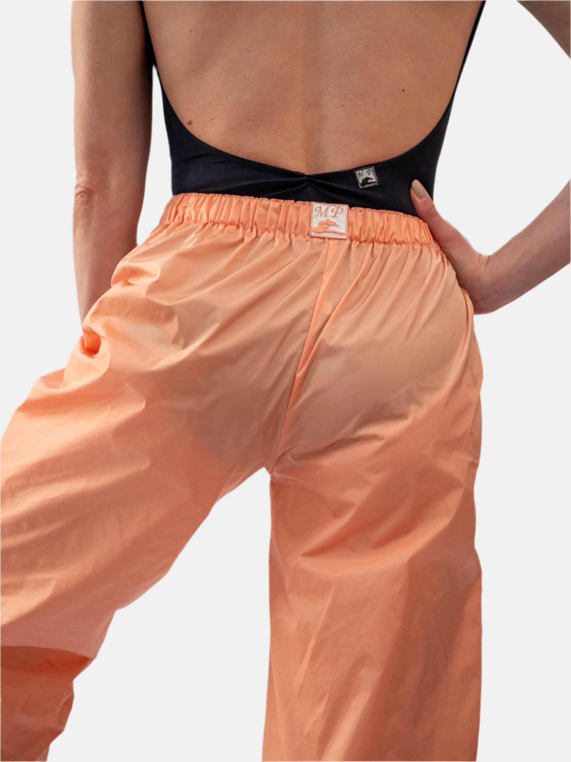 Peach Warm-Up Dance Trash Bag Pants MP5003