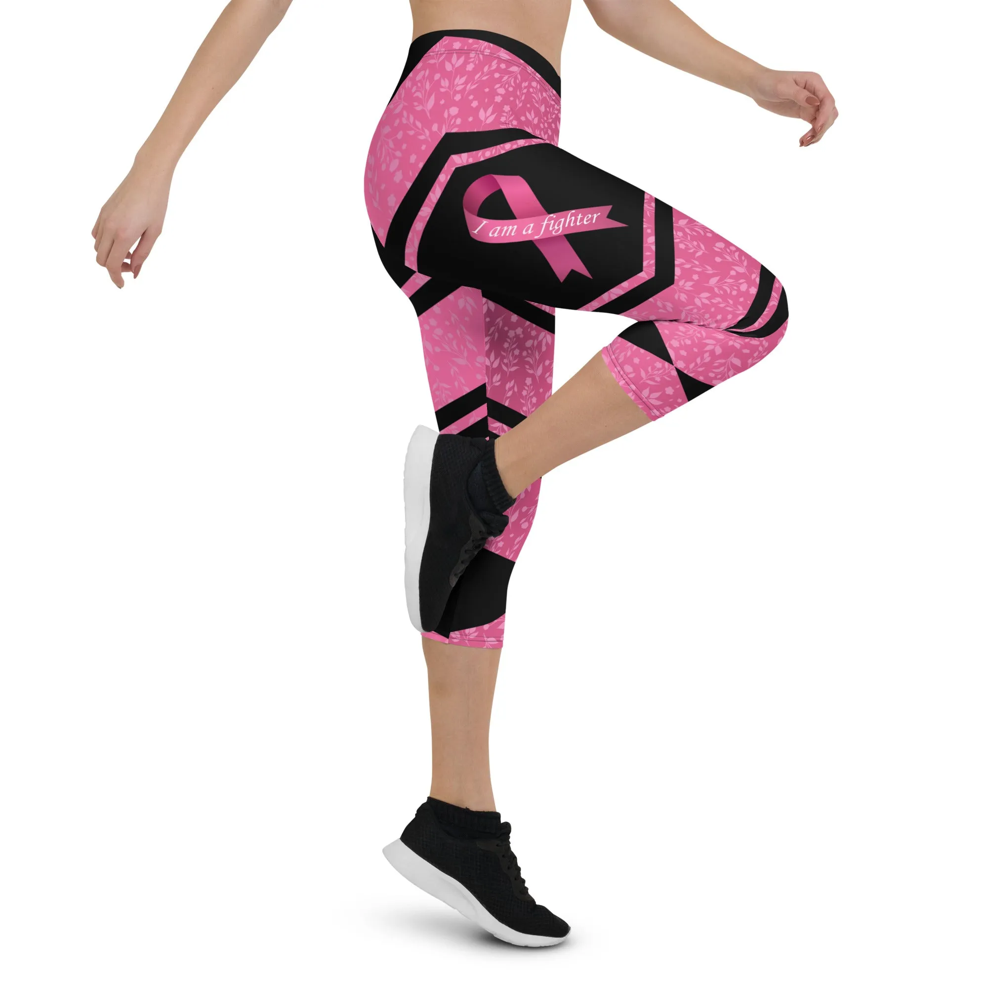 Pink Ribbon Warrior Capris