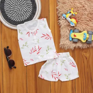 Playful Prints Muslin Jabla and Shorts Set – Perfect for Little Ones