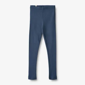 Rib Leggings Maddy - blue waves