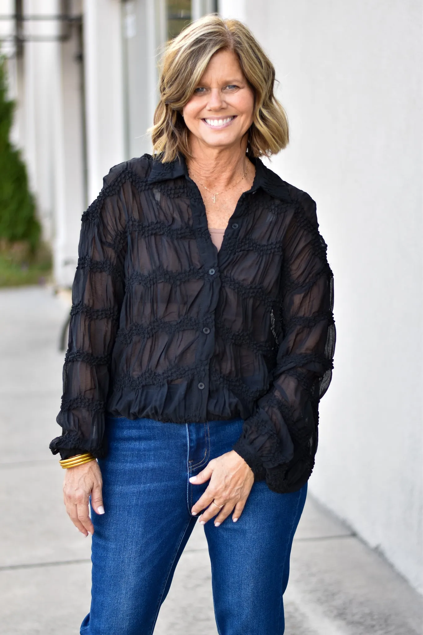 Romantic Sheer Blouse