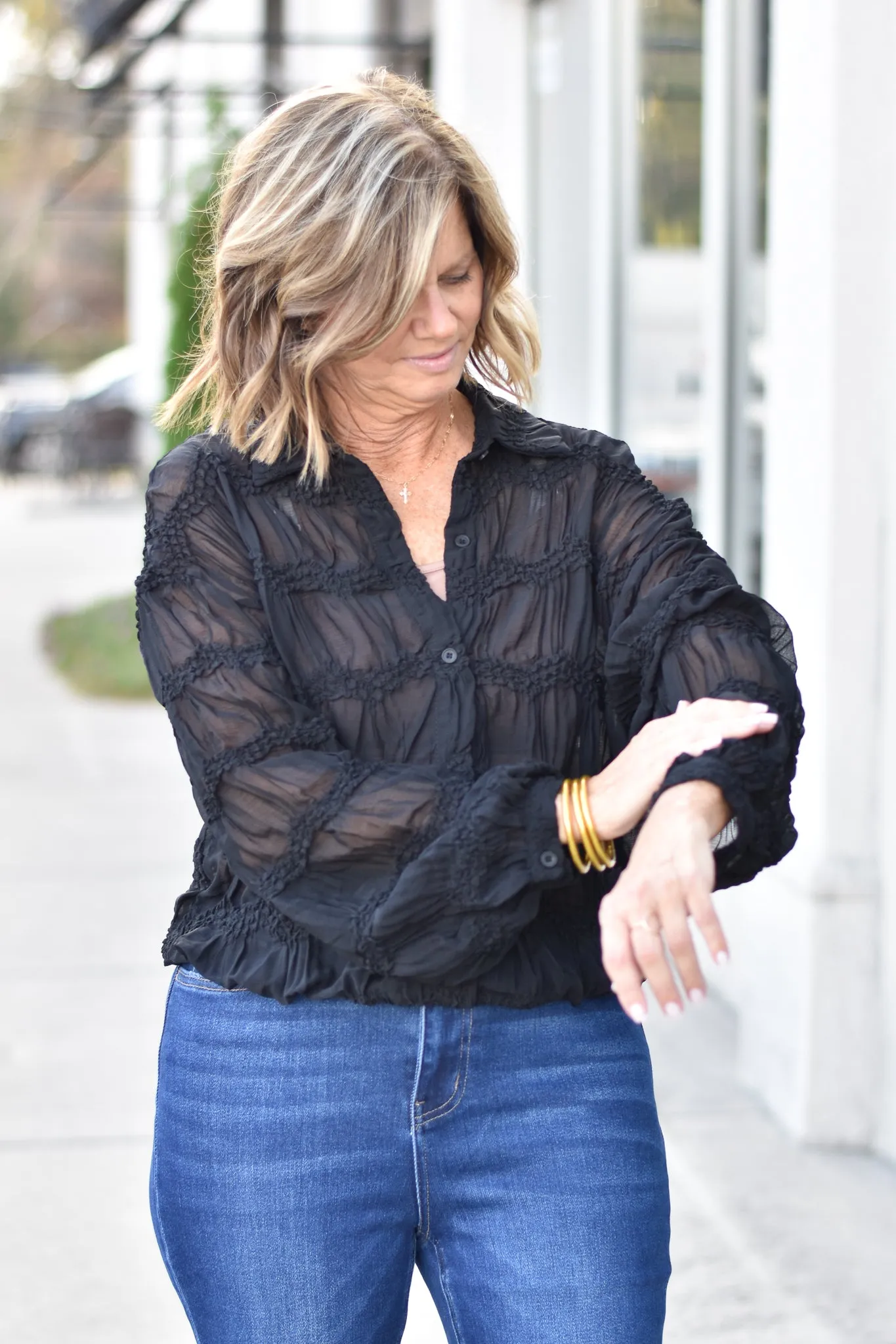 Romantic Sheer Blouse
