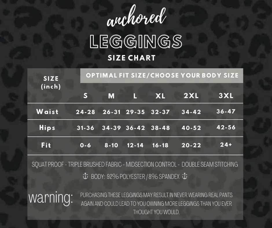 S ONLY Anchored Arrows Classic Comfort CAPRI LENGTH leggings in black NO POCKETS
